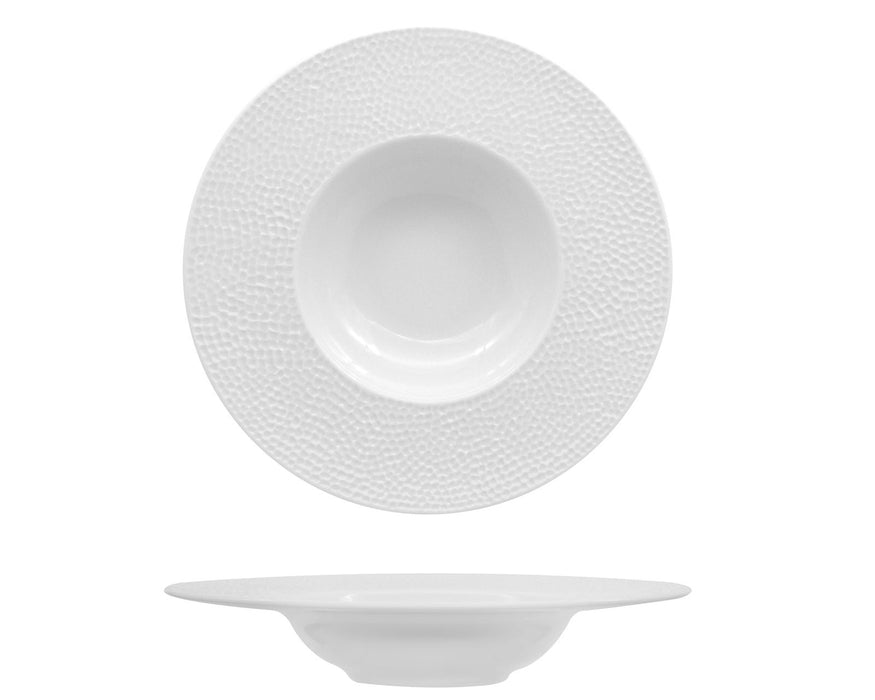 ZEN TUNISIE MARTELLATO BIANCO-PASTA BOWL CM.27